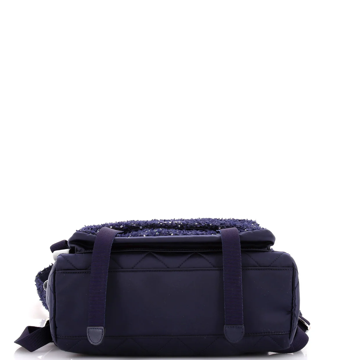 Astronaut Essentials Backpack Quilted Nylon with Tweed Medium - Deep Luxury