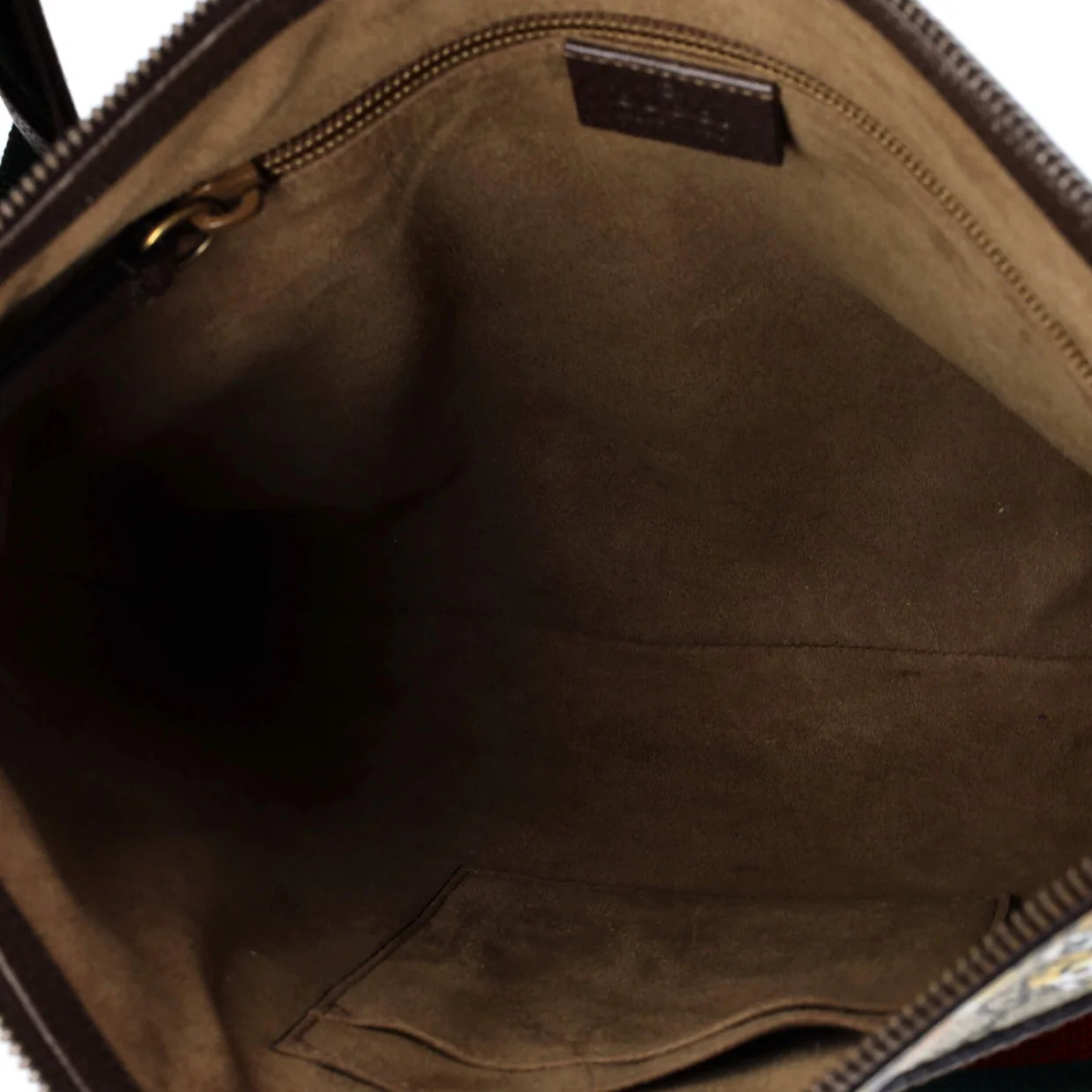 Front Zip Messenger Bengal Print GG Coated Canvas Medium - Deep Luxury