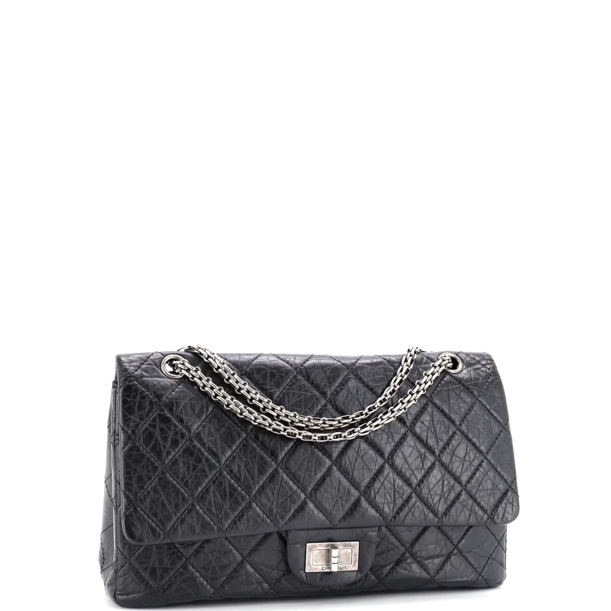 Reissue 2.55 Flap Bag Quilted Aged Calfskin 227 - Deep Luxury