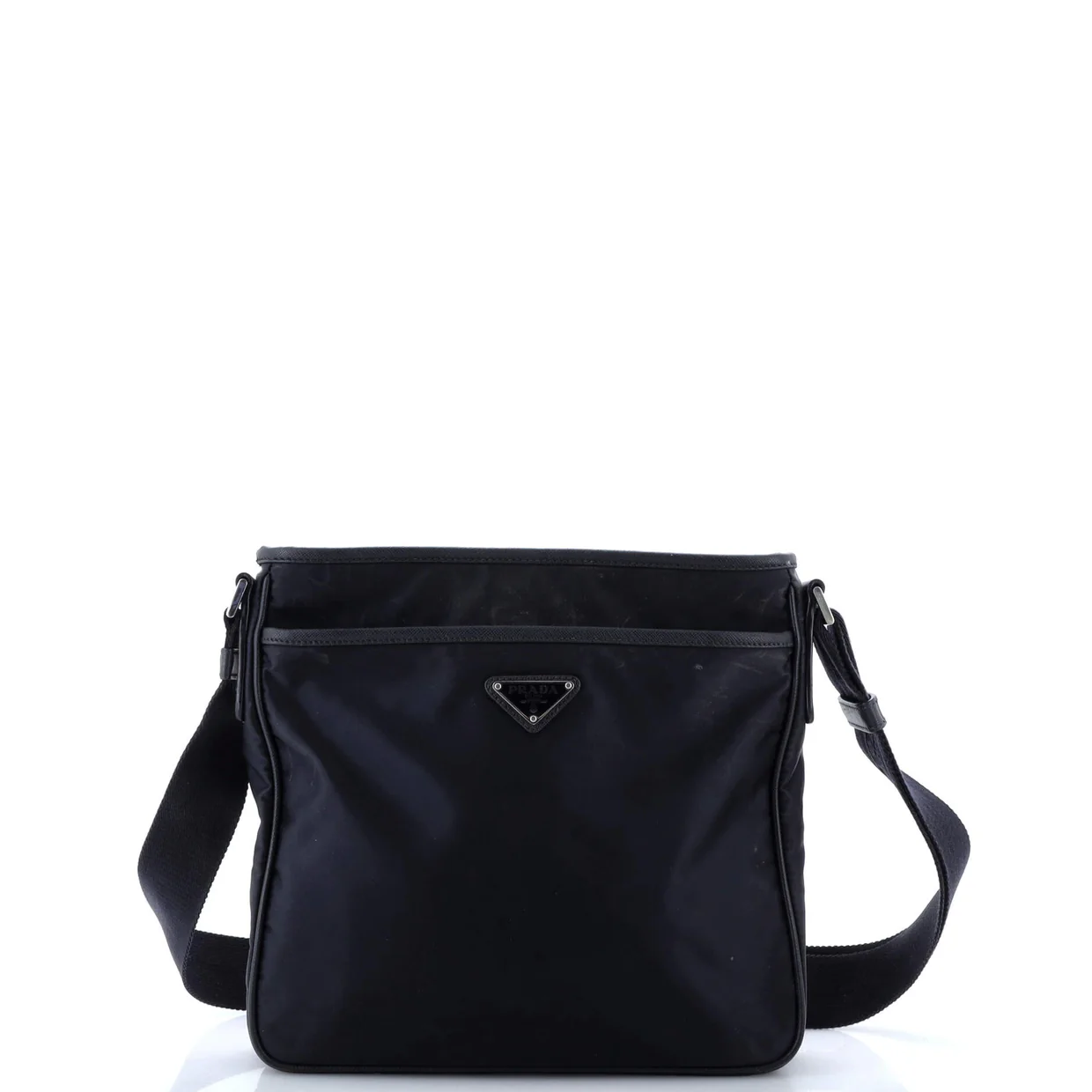 Front Pocket Messenger Bag Tessuto Medium - Deep Luxury