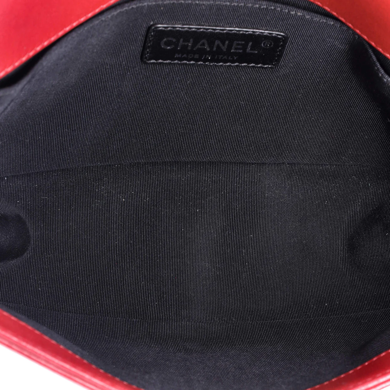 Boy Flap Bag Chevron Calfskin with Micro Chain Detail Old Medium - Deep Luxury