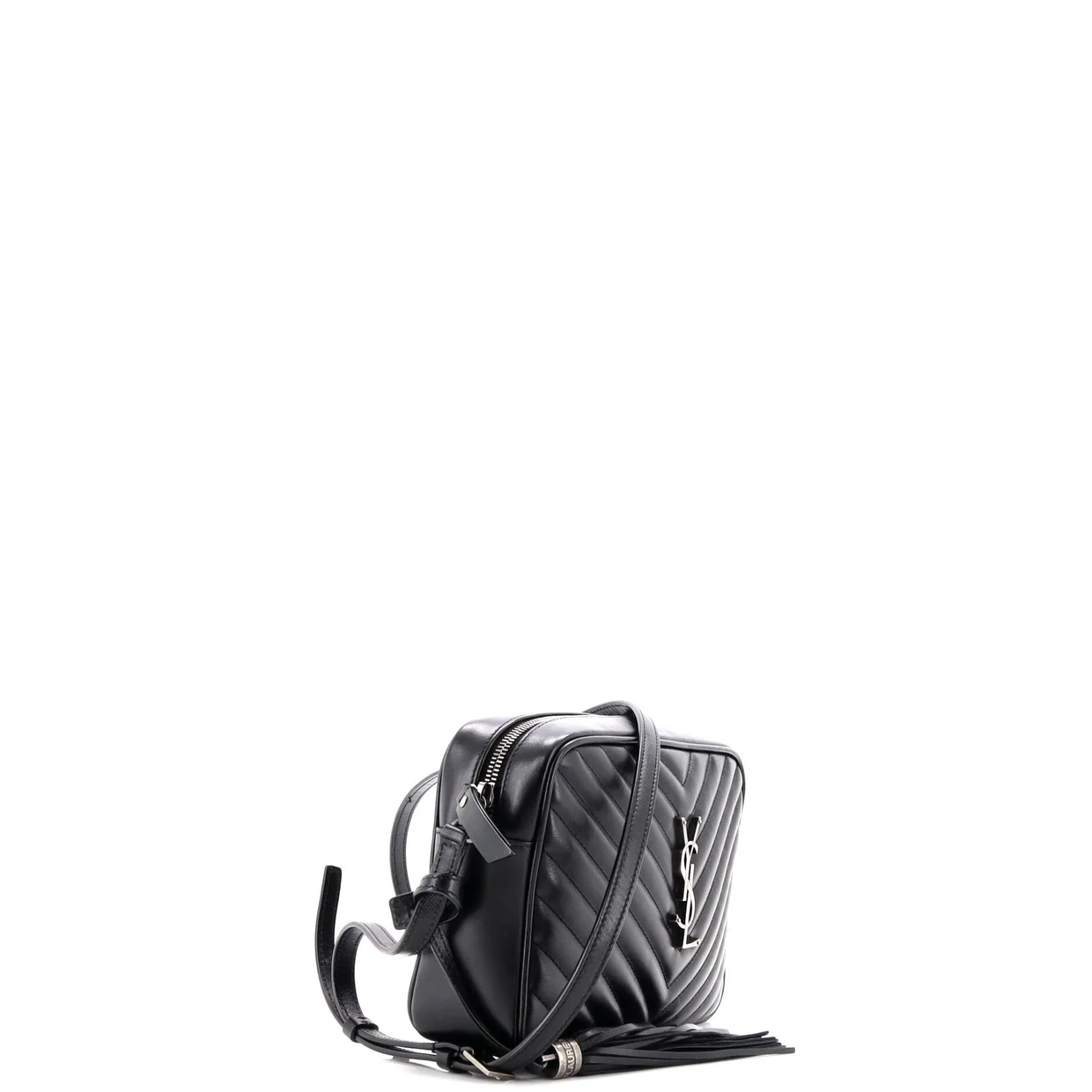 Lou Camera Bag Matelasse Chevron Leather Small - Deep Luxury