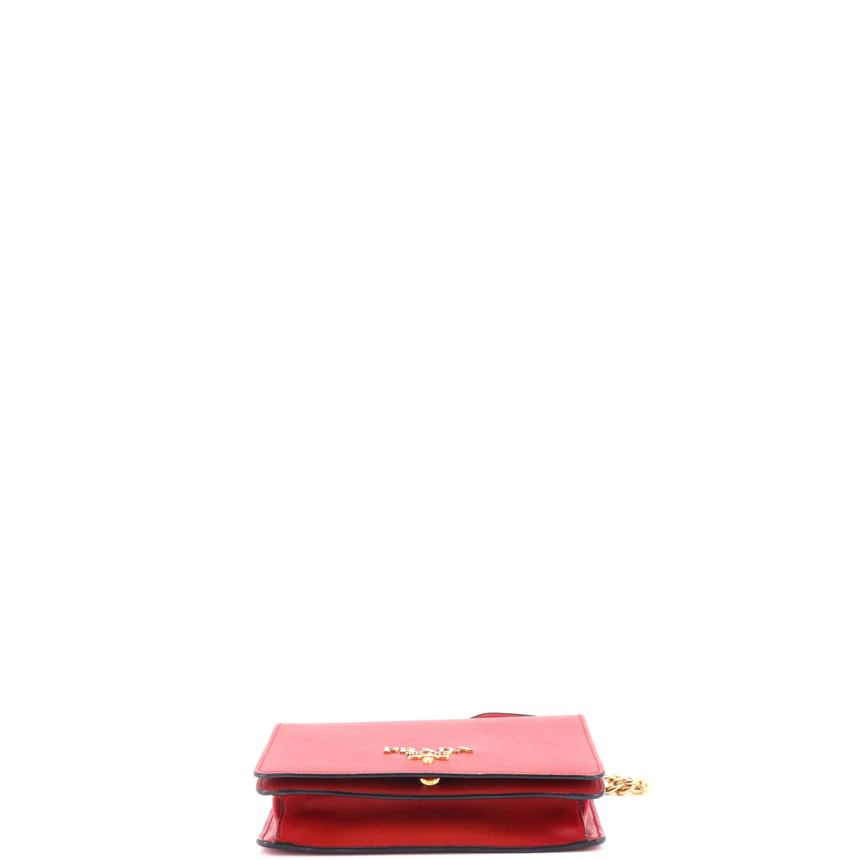 Chain Flap Bag Saffiano Leather Small - Deep Luxury