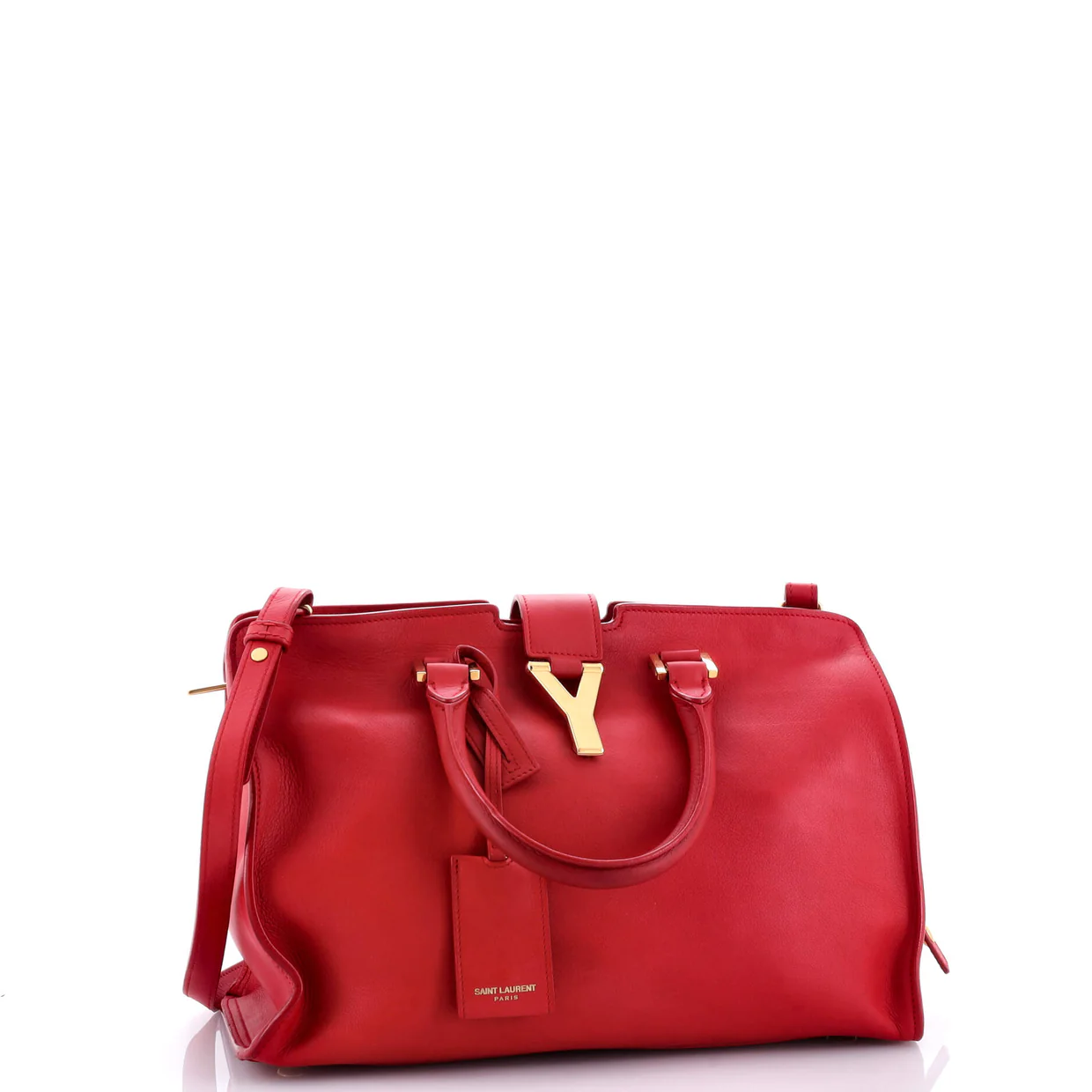 Classic Y Cabas Leather Small - Deep Luxury