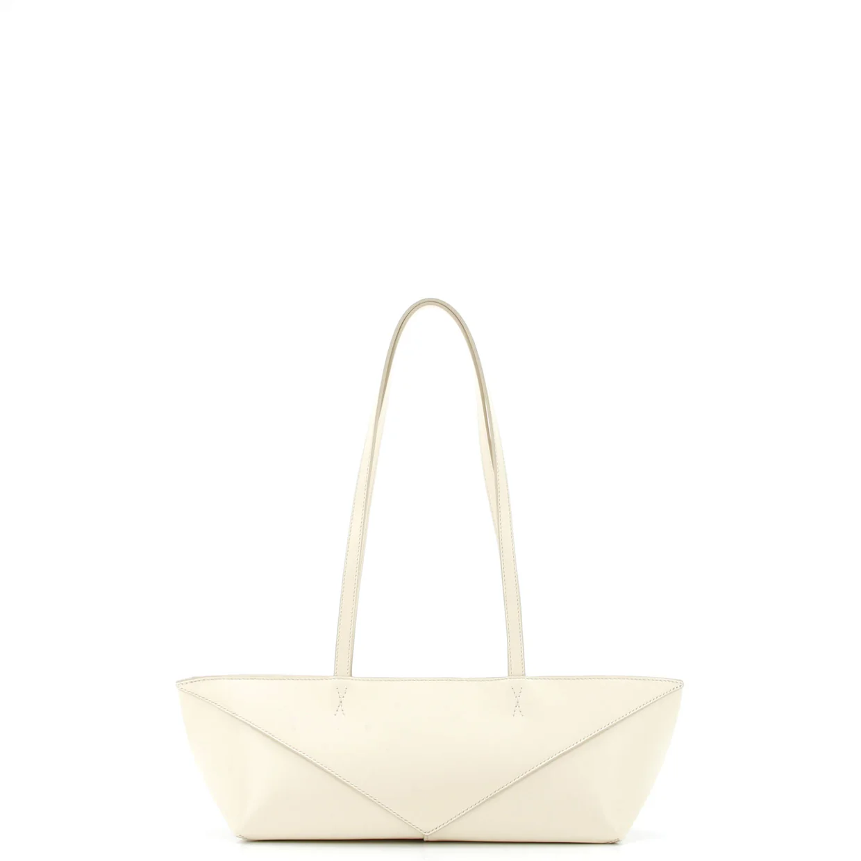 Cropped Puzzle Fold Tote Leather Mini - Deep Luxury
