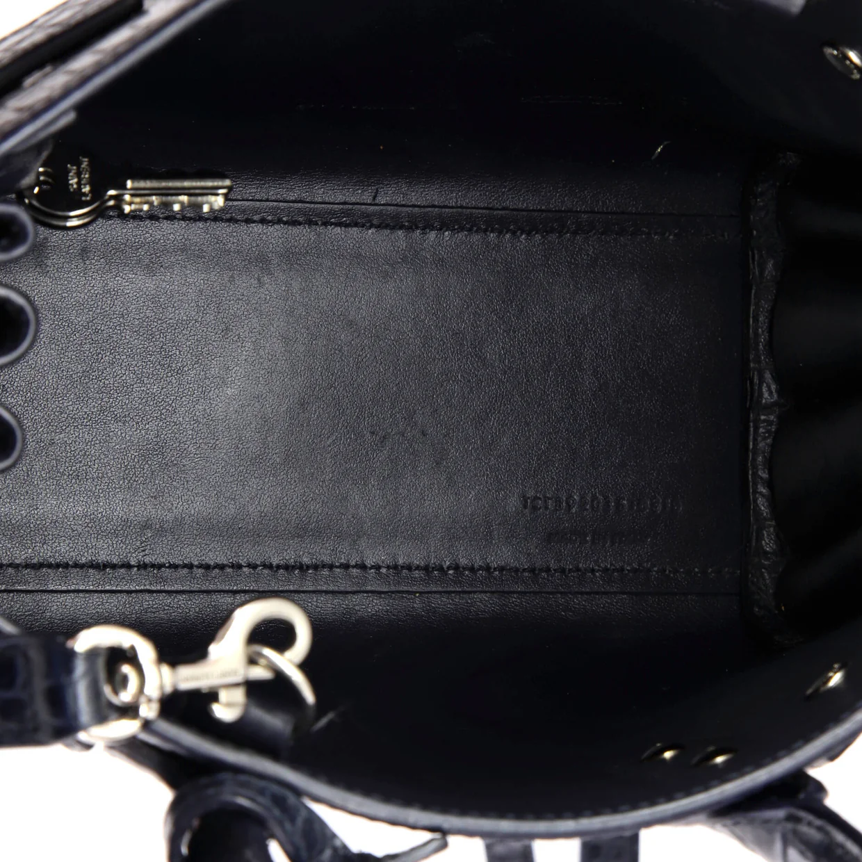 Sac de Jour NM Bag Crocodile Embossed Leather Nano - Deep Luxury