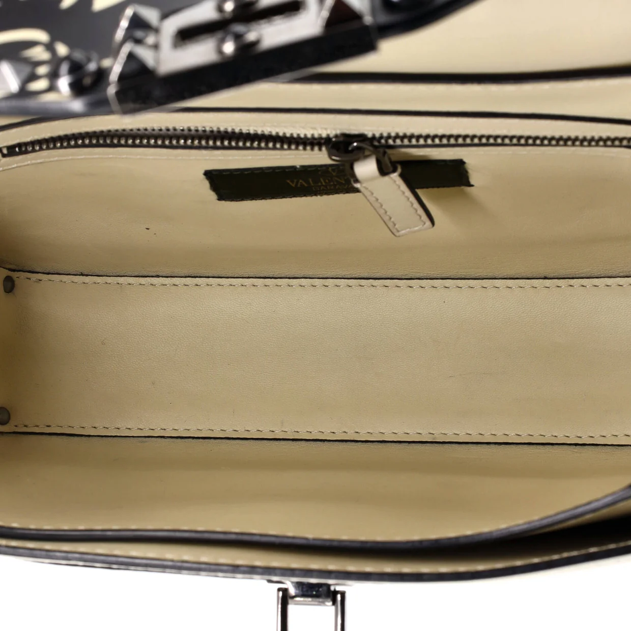 Rolling Rockstud Crossbody Bag Applique Leather with Cabochons Medium - Deep Luxury