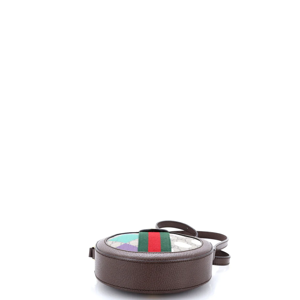 Ophidia Round Shoulder Bag Printed GG Coated Canvas Mini - Deep Luxury