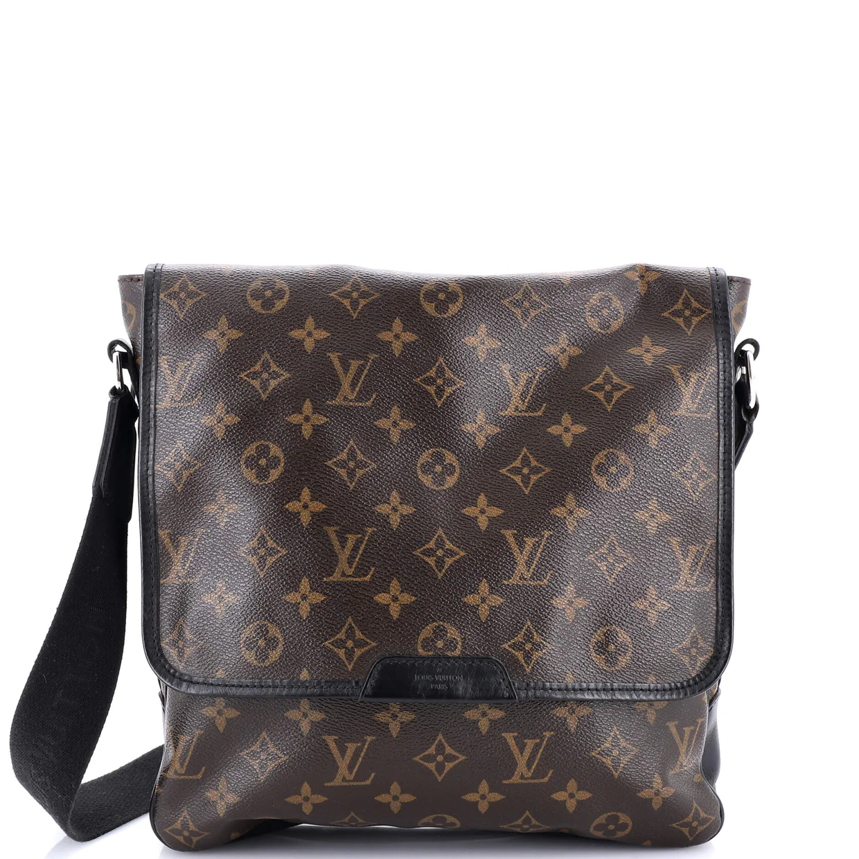 Bass Messenger Bag Macassar Monogram Canvas MM - Deep Luxury