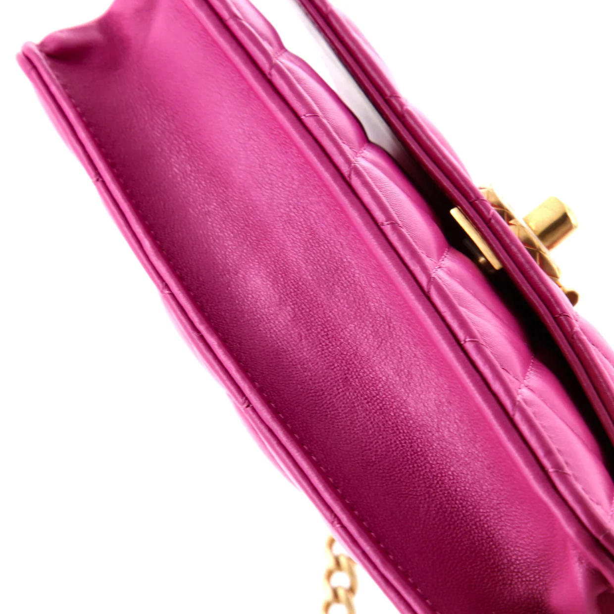 All Slide Long Wallet on Chain Quilted Lambskin - Deep Luxury