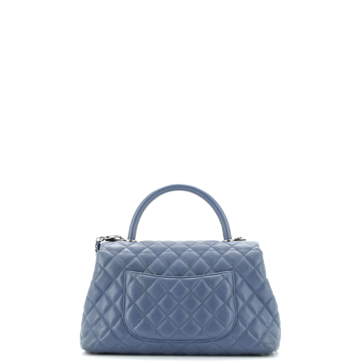 Coco Top Handle Bag Quilted Caviar Small - Deep Luxury