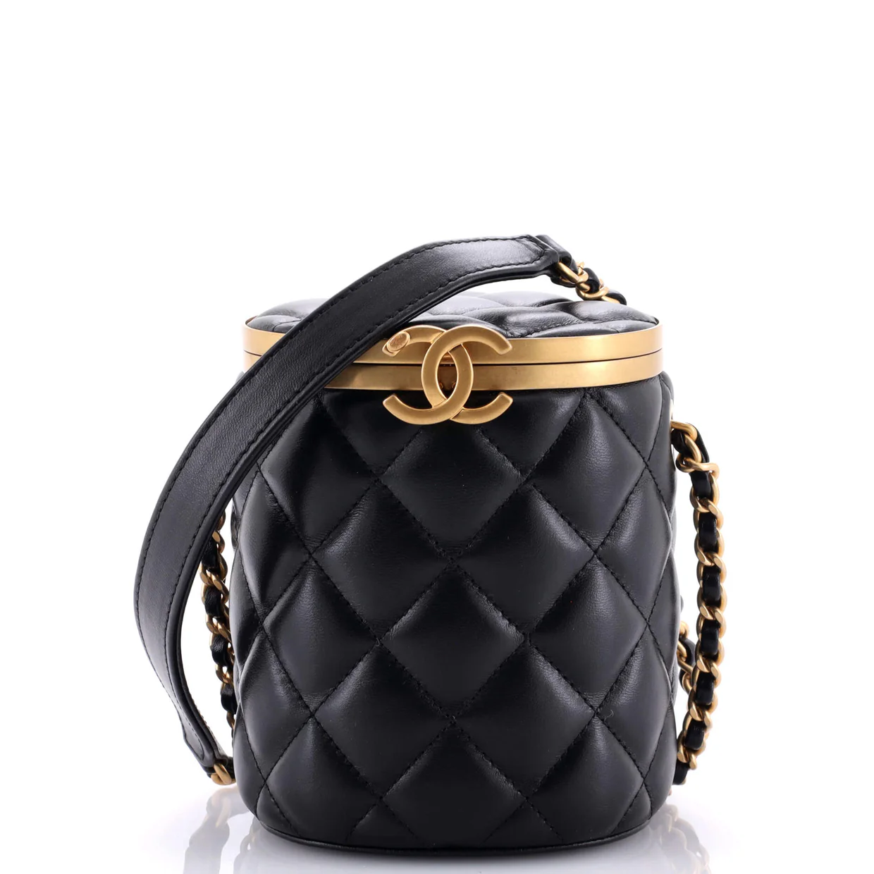Crown Box Vanity Bag Quilted Lambskin Mini - Deep Luxury