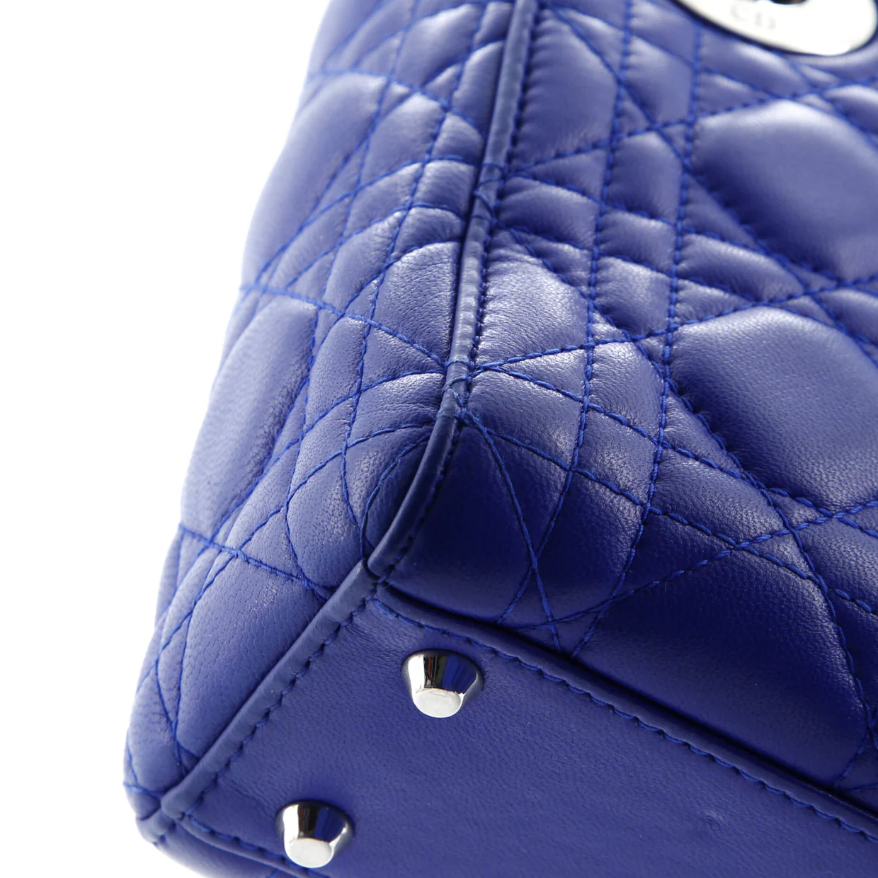 Lady Dior Chain Bag Cannage Quilt Lambskin Mini - Deep Luxury