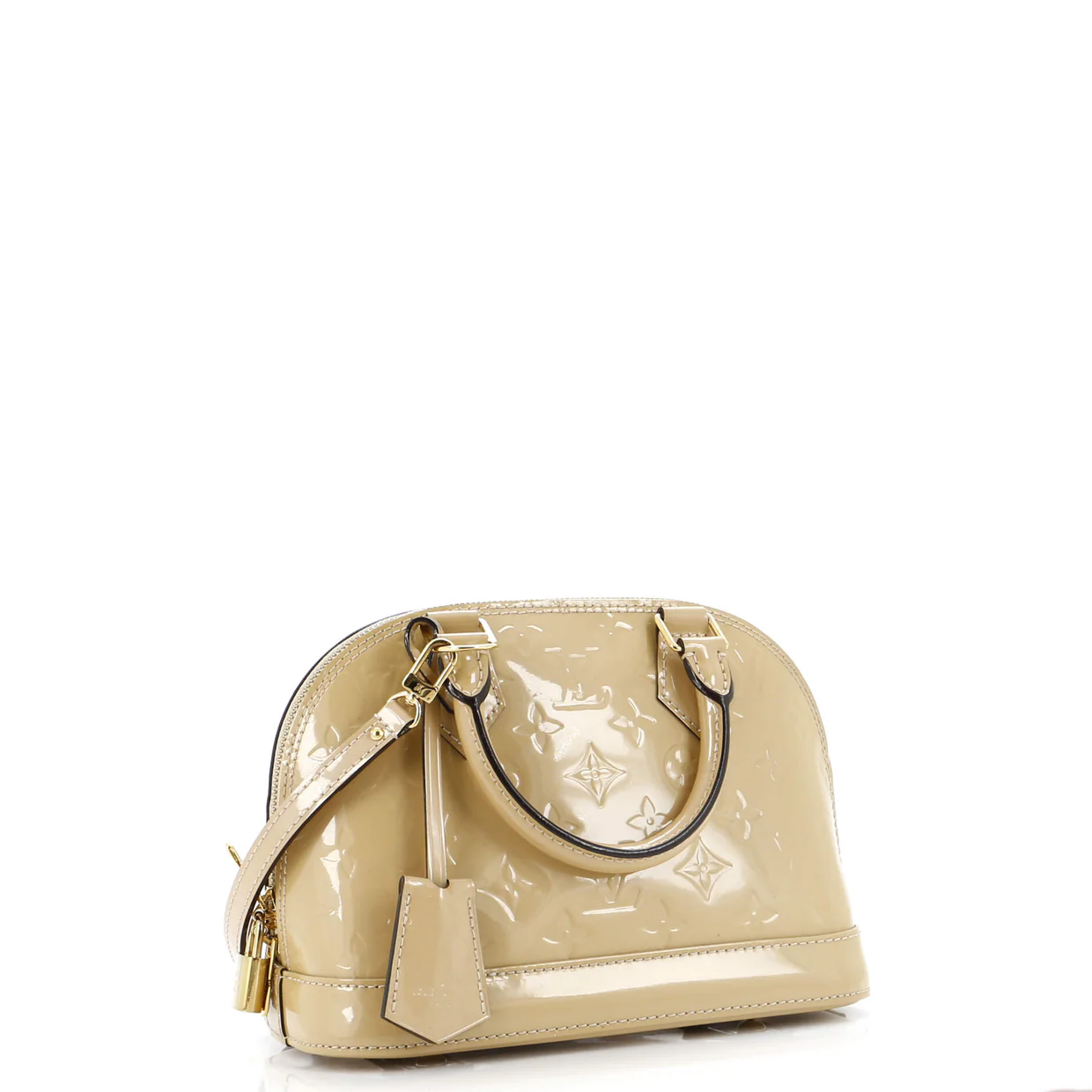 Alma Handbag Monogram Vernis BB - Deep Luxury