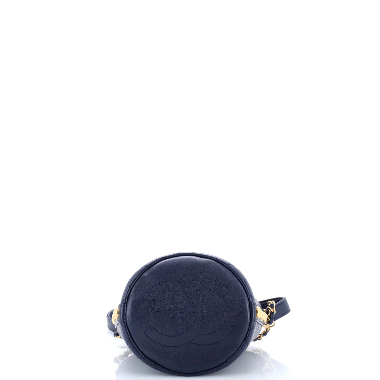 CC Drawstring Bucket Crossbody Bag Quilted Calfskin with Tweed Mini - Deep Luxury