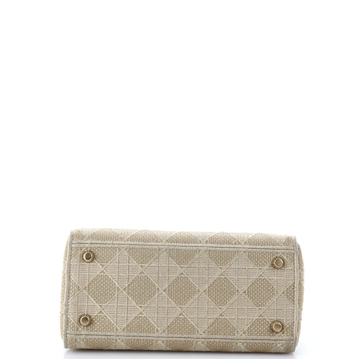Lady D-Lite Bag Cannage Embroidered Canvas Medium - Deep Luxury