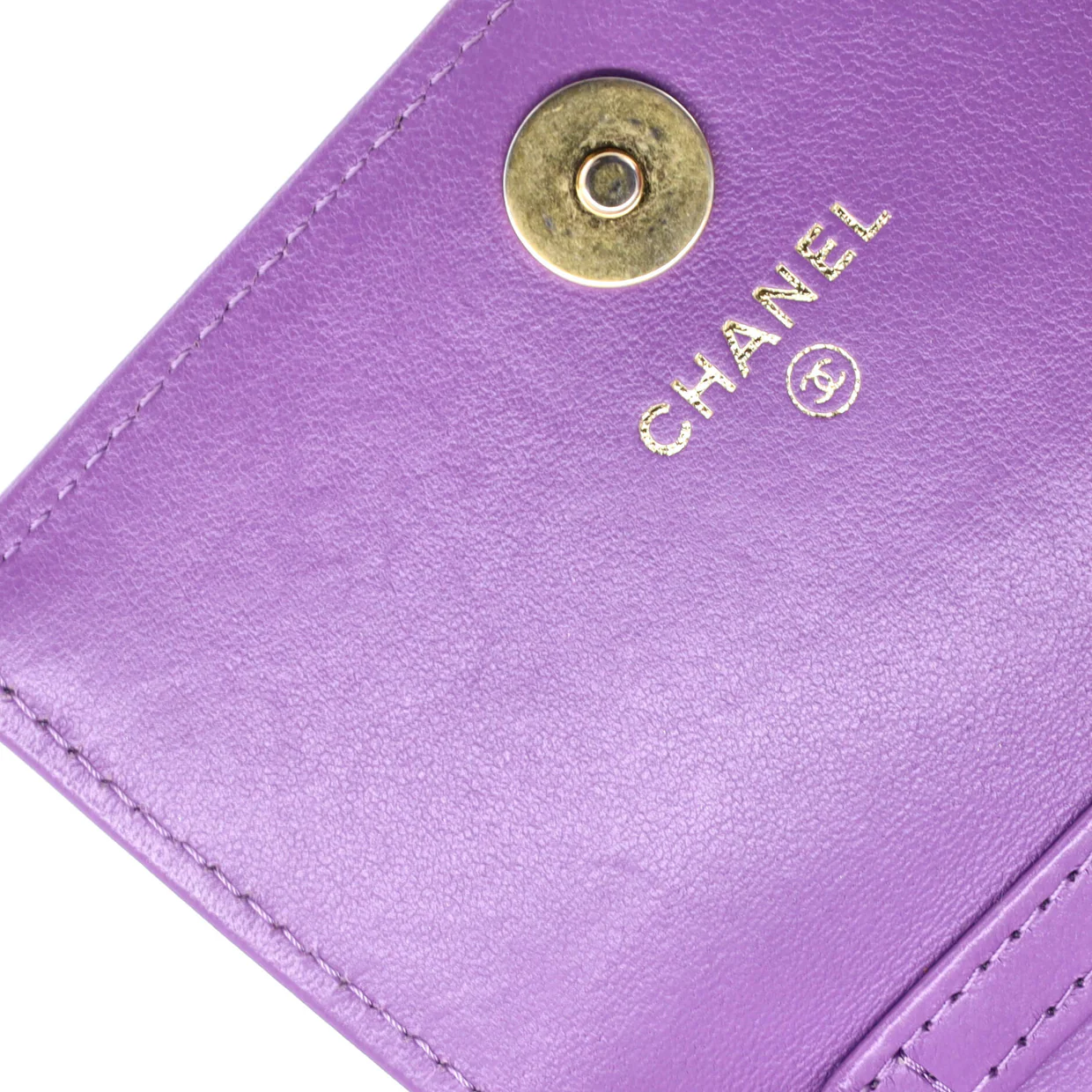 Pending CC Card Holder on Chain Quilted Lambskin - Deep Luxury