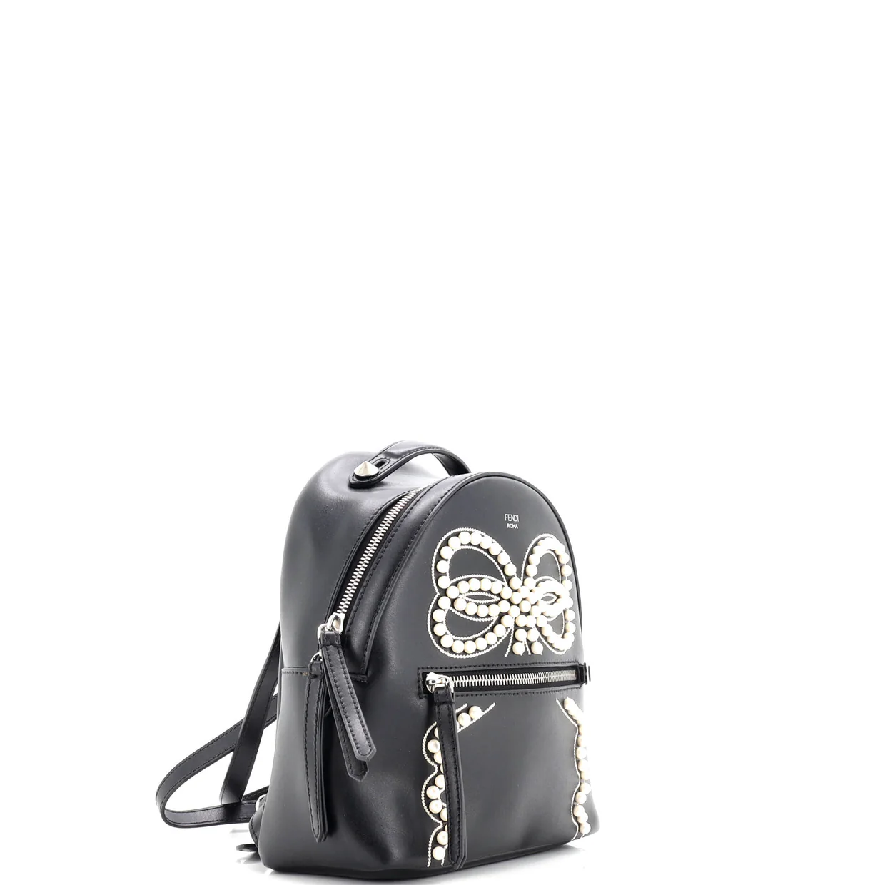 By The Way Flowerland Backpack Embellished Leather Mini - Deep Luxury