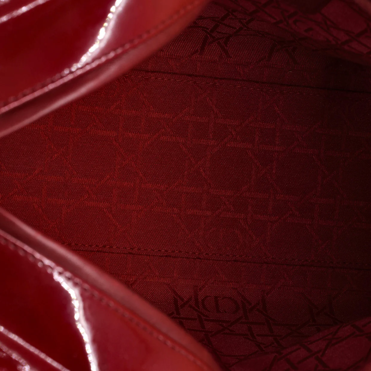 Lady Dior Bag Cannage Quilt Patent Large - Deep Luxury