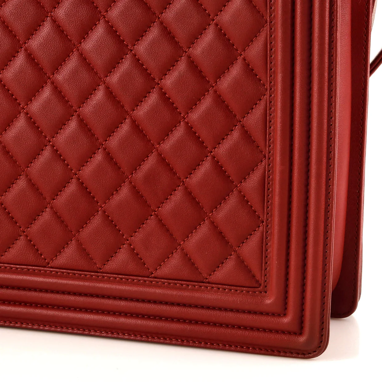 Boy Flap Bag Quilted Lambskin Large - Deep Luxury