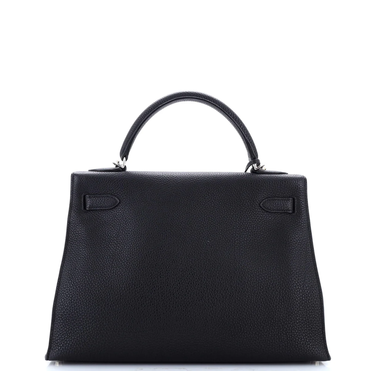 Kelly Handbag Noir Togo with Palladium Hardware 32 - Deep Luxury