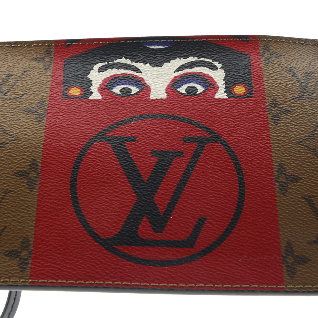Neverfull Pochette Limited Edition Kabuki Monogram Canvas Large - Deep Luxury