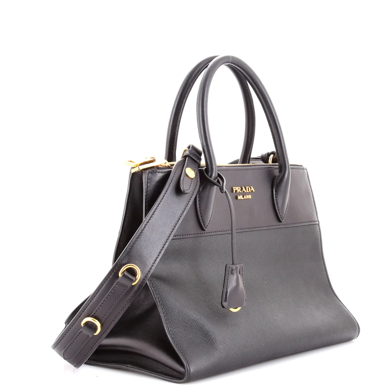 Paradigme Tote Saffiano with City Calf Medium - Deep Luxury