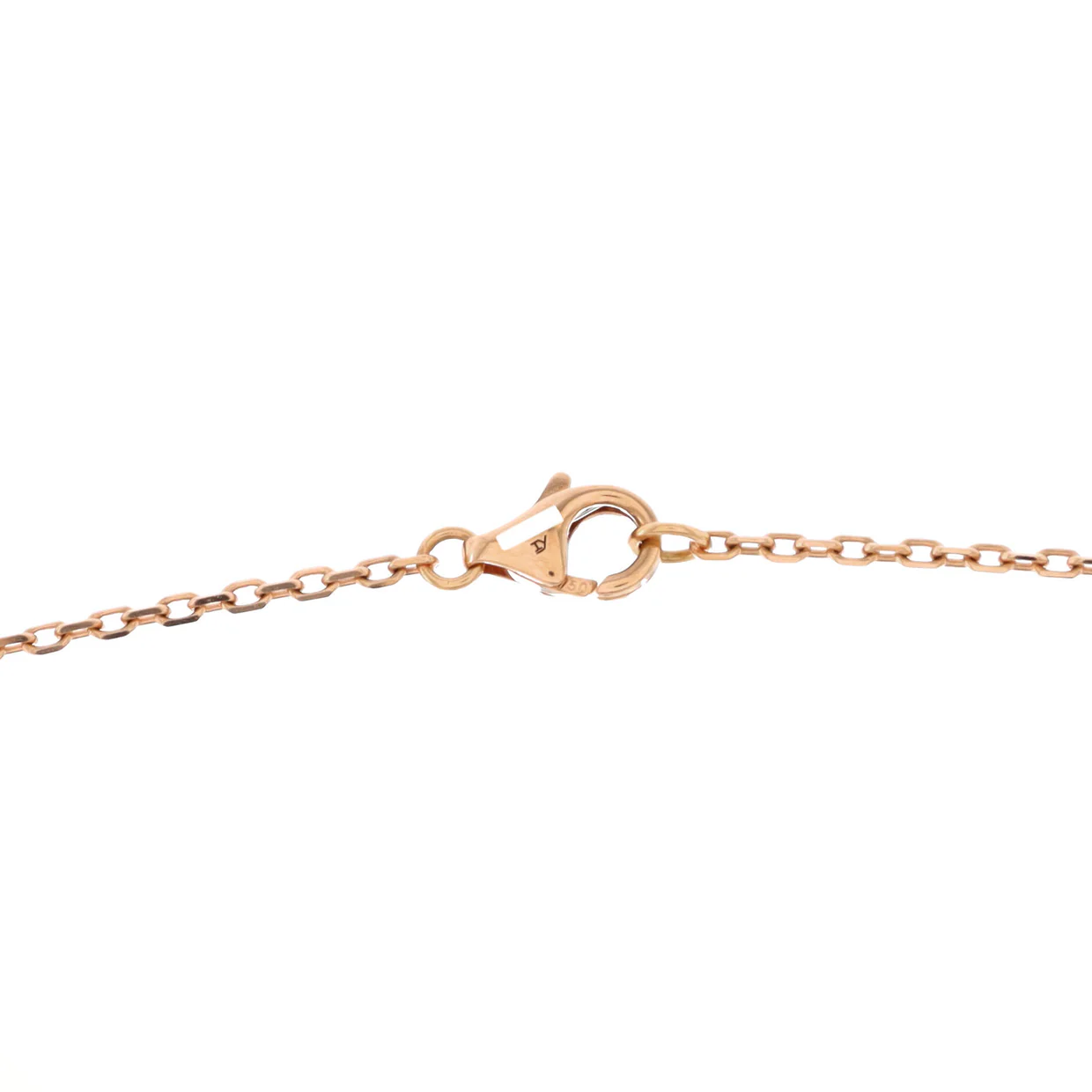 Love Interlocking Pave Necklace 18K Rose Gold and Diamonds - Deep Luxury