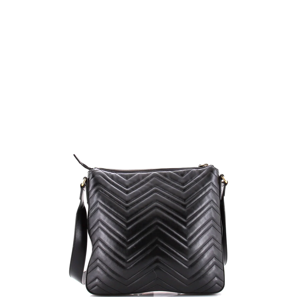 GG Marmont Zip Messenger Bag Matelasse Leather Medium - Deep Luxury