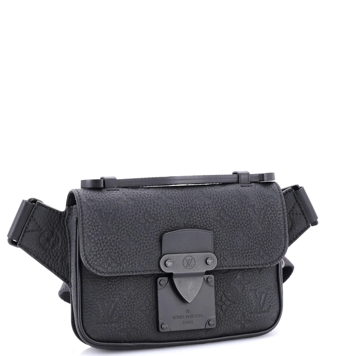 S Lock Sling Bag Monogram Taurillon Leather - Deep Luxury