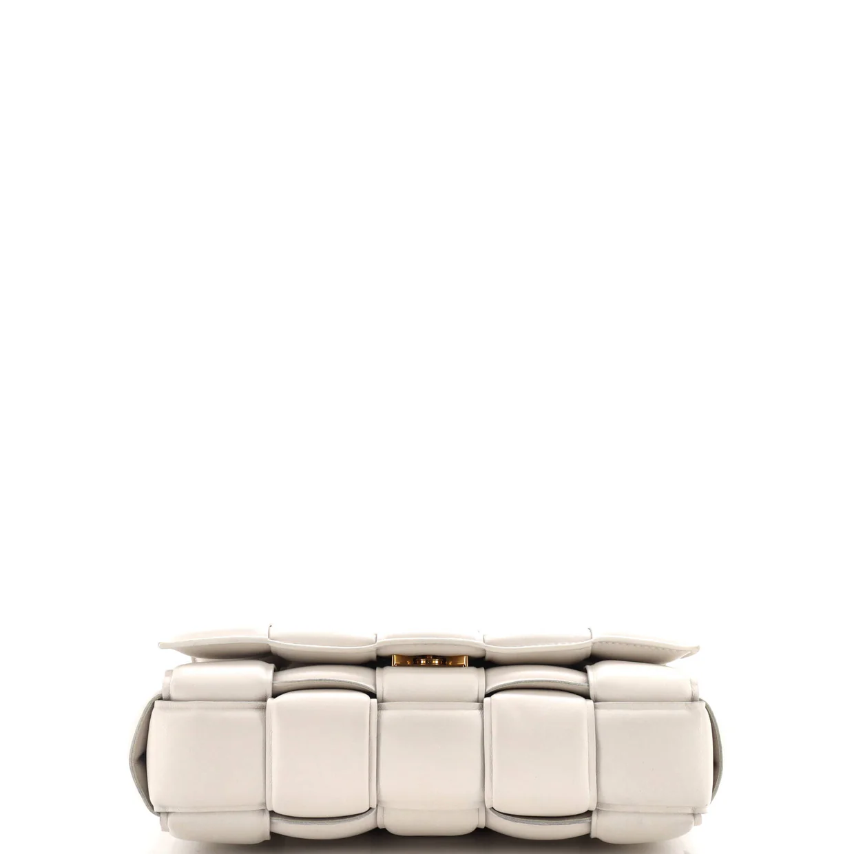 Cassette Chain Crossbody Bag Padded Maxi Intrecciato Leather - Deep Luxury