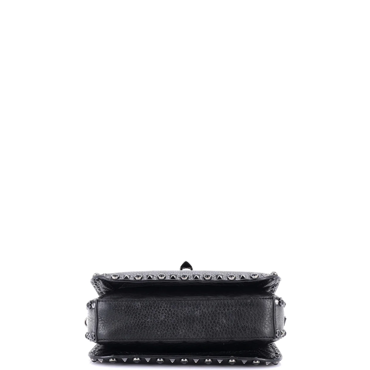 Rolling Rockstud Crossbody Bag Leather with Cabochons Medium - Deep Luxury