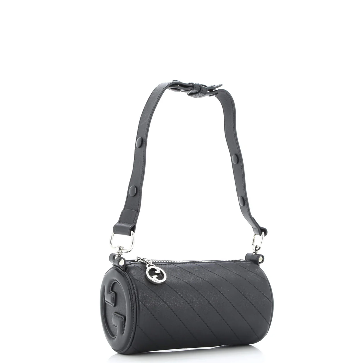 Blondie Shoulder Bag Diagonal Quilted Leather Mini - Deep Luxury