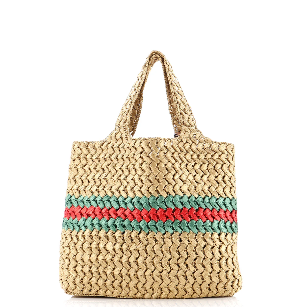 Blondie NM Open Tote Raffia Medium - Deep Luxury