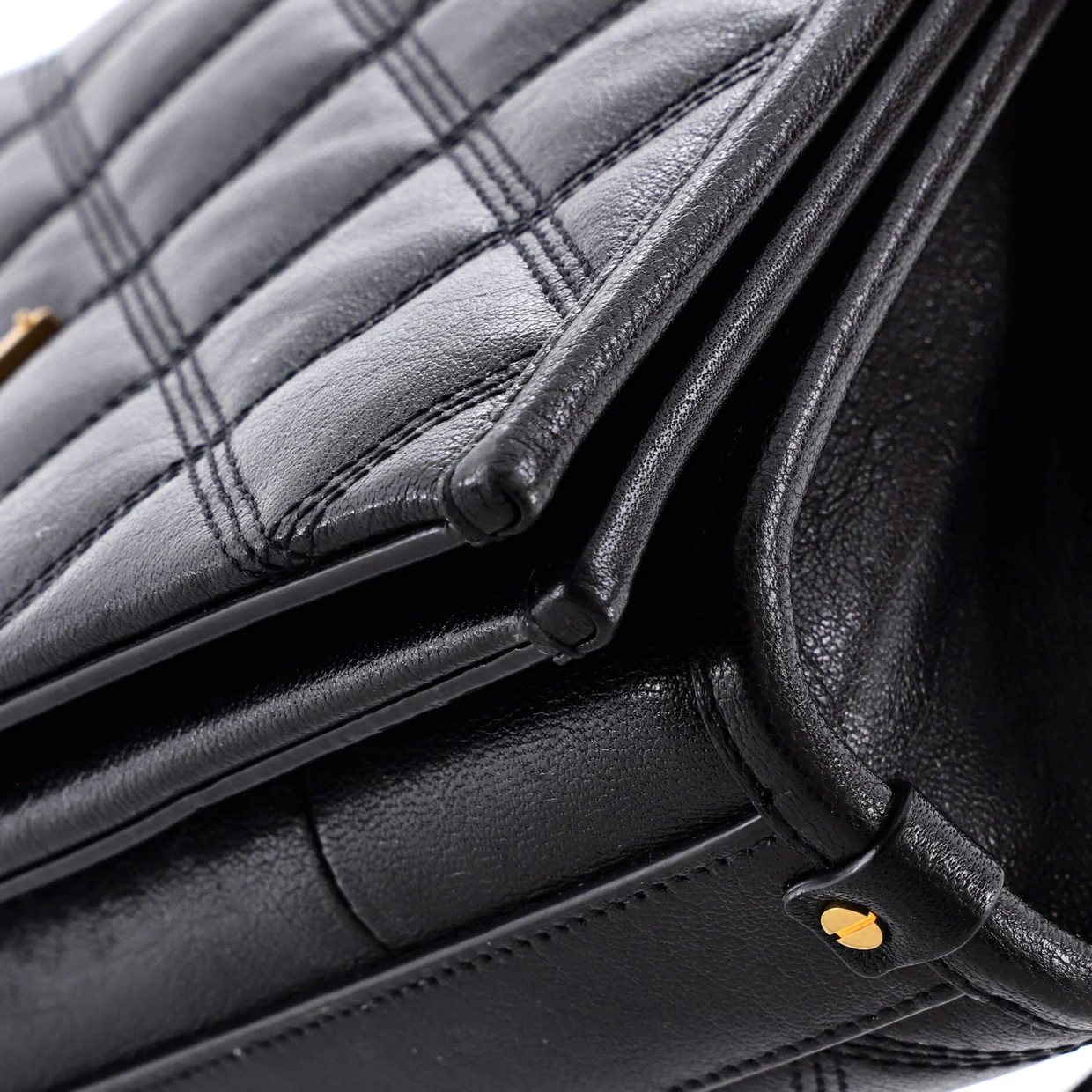 Becky Shoulder Bag Quilted Leather Mini - Deep Luxury