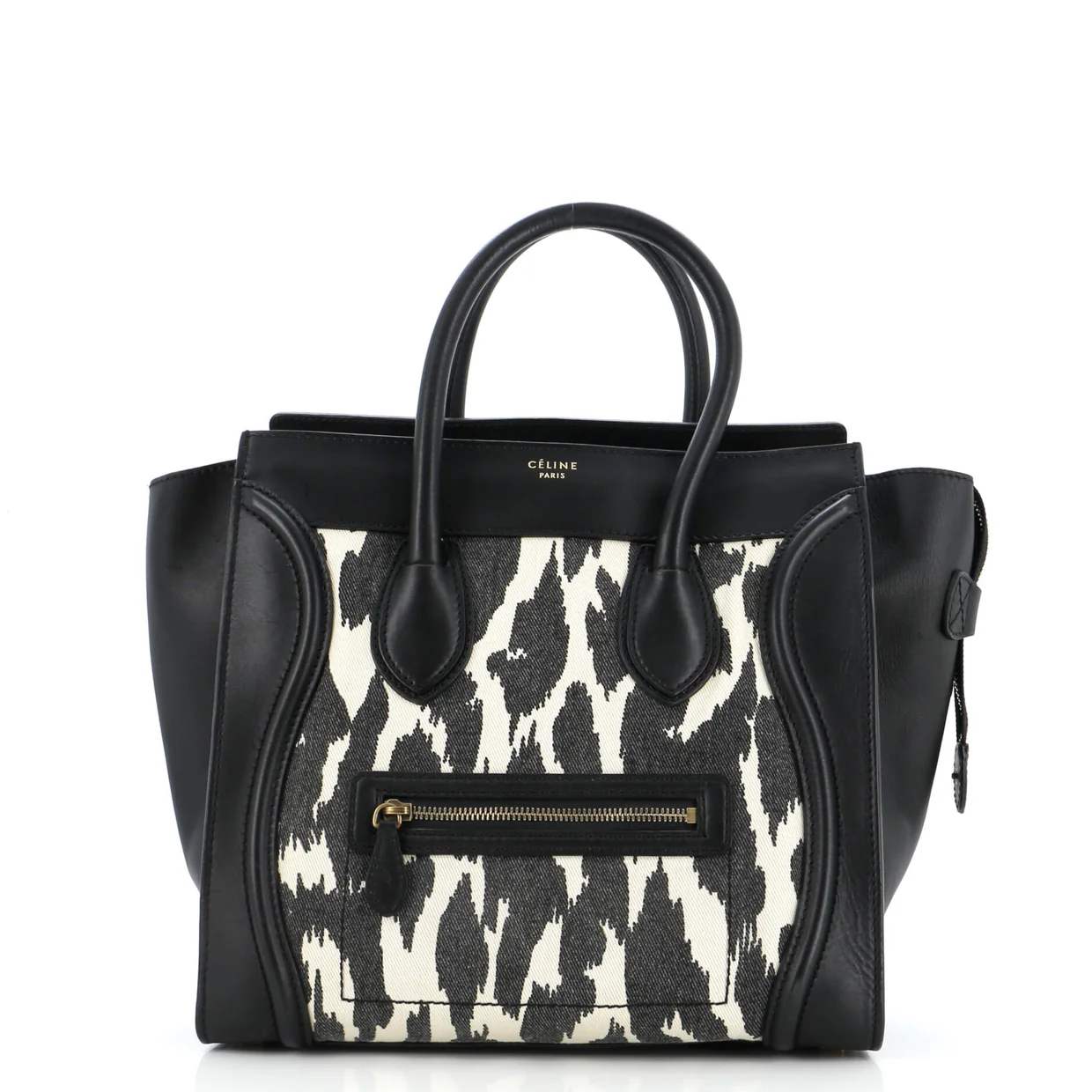 Luggage Bag Printed Canvas and Leather Mini - Deep Luxury