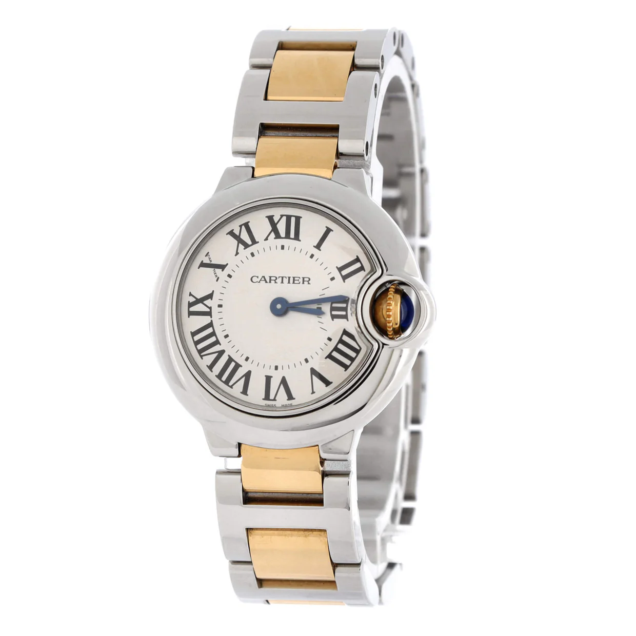 Ballon Bleu de Cartier Quartz Watch Stainless Steel and Yellow Gold 28 - Deep Luxury