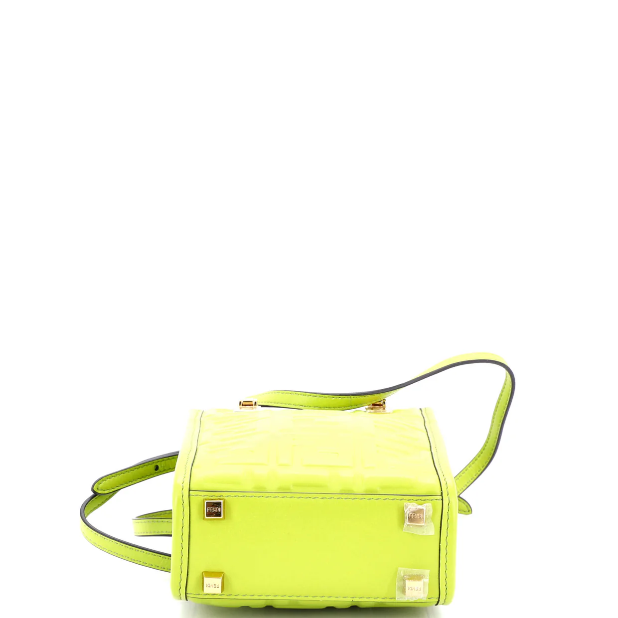 Sunshine Shopper Tote Zucca Embossed Leather Mini - Deep Luxury