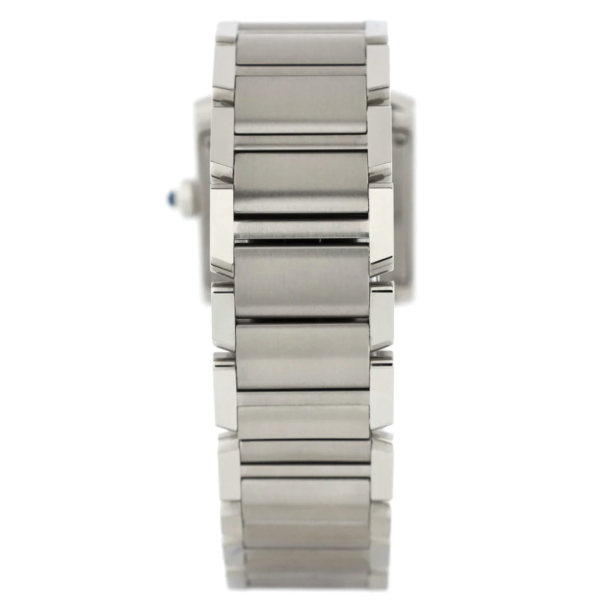 Tank Francaise Quartz Watch Stainless Steel with Diamond Bezel 25 - Deep Luxury