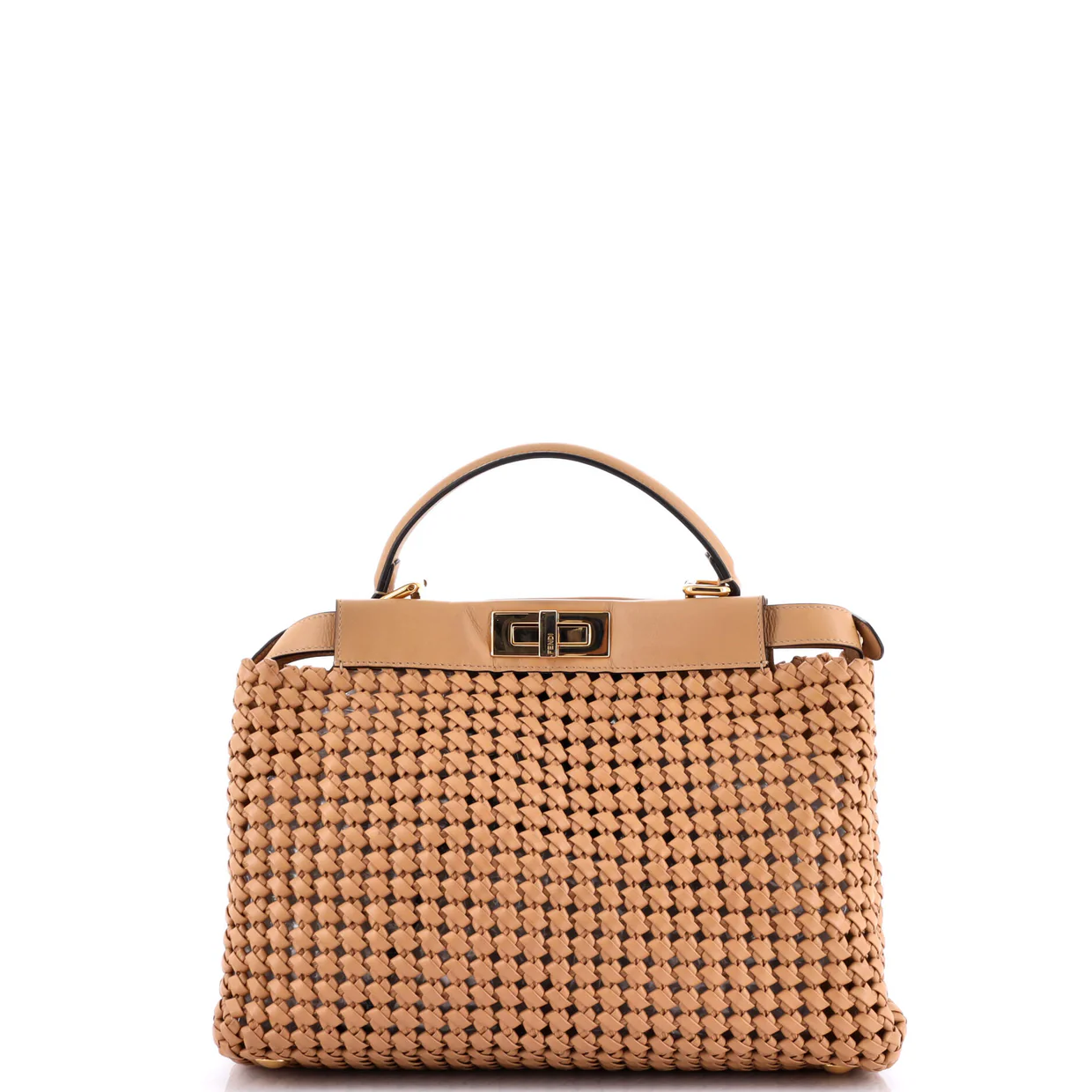 Peekaboo Bag Woven Nappa Leather Regular - Deep Luxury