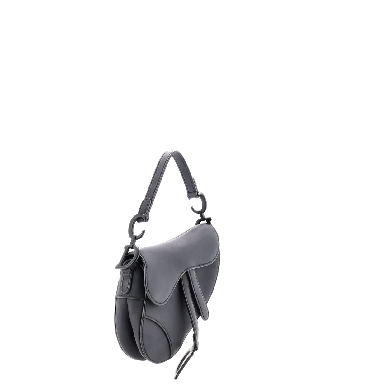 Ultra Matte Saddle Handbag Leather Mini - Deep Luxury