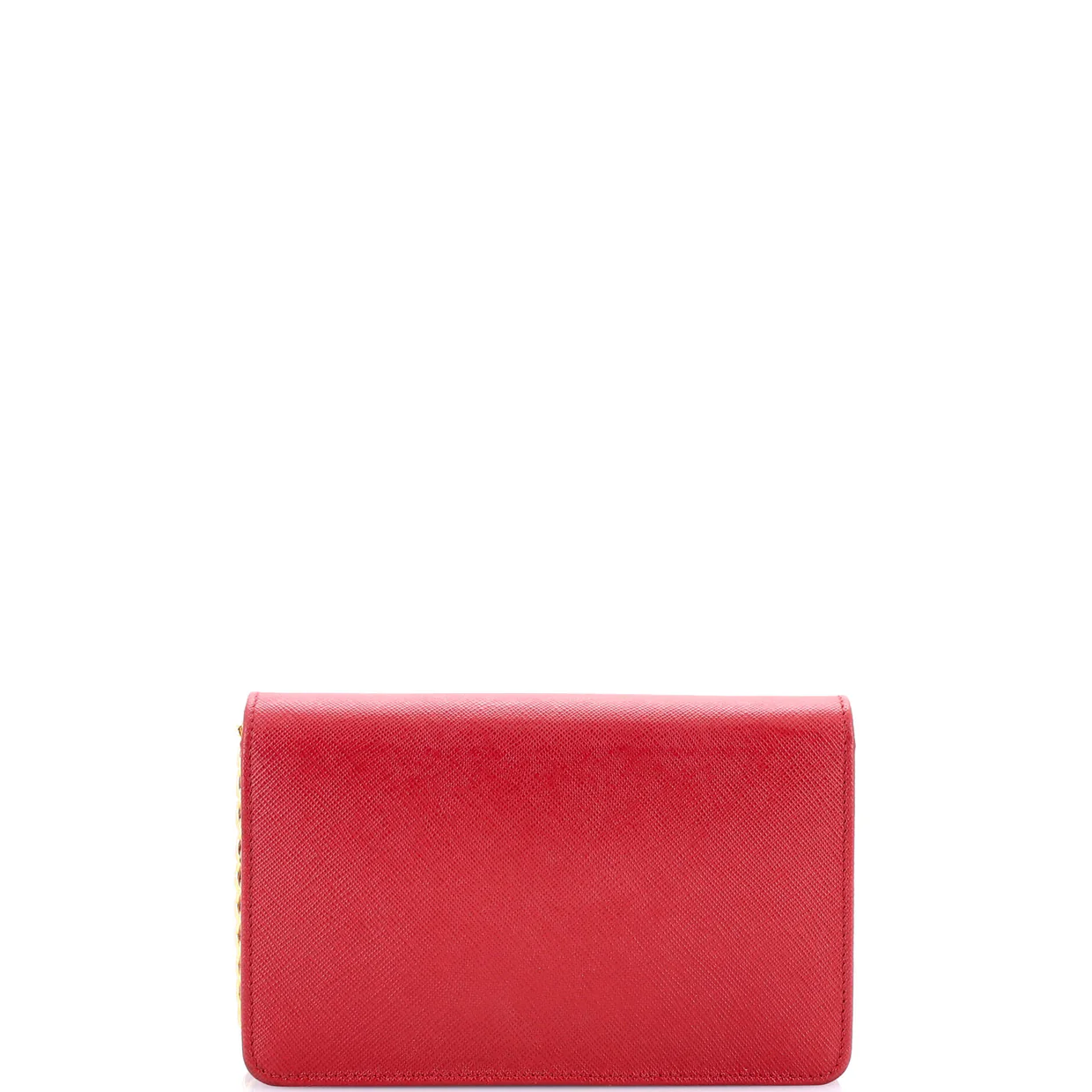Chain Wallet Crossbody Saffiano Leather - Deep Luxury