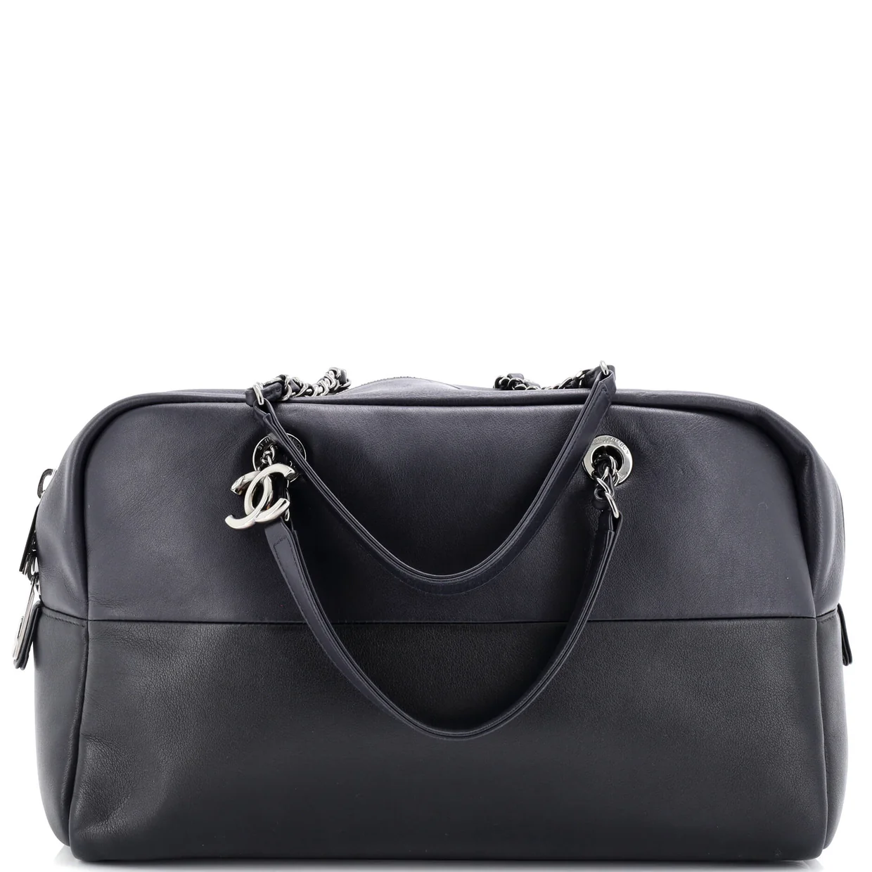 Duo Bowling Bag Leather Medium - Deep Luxury