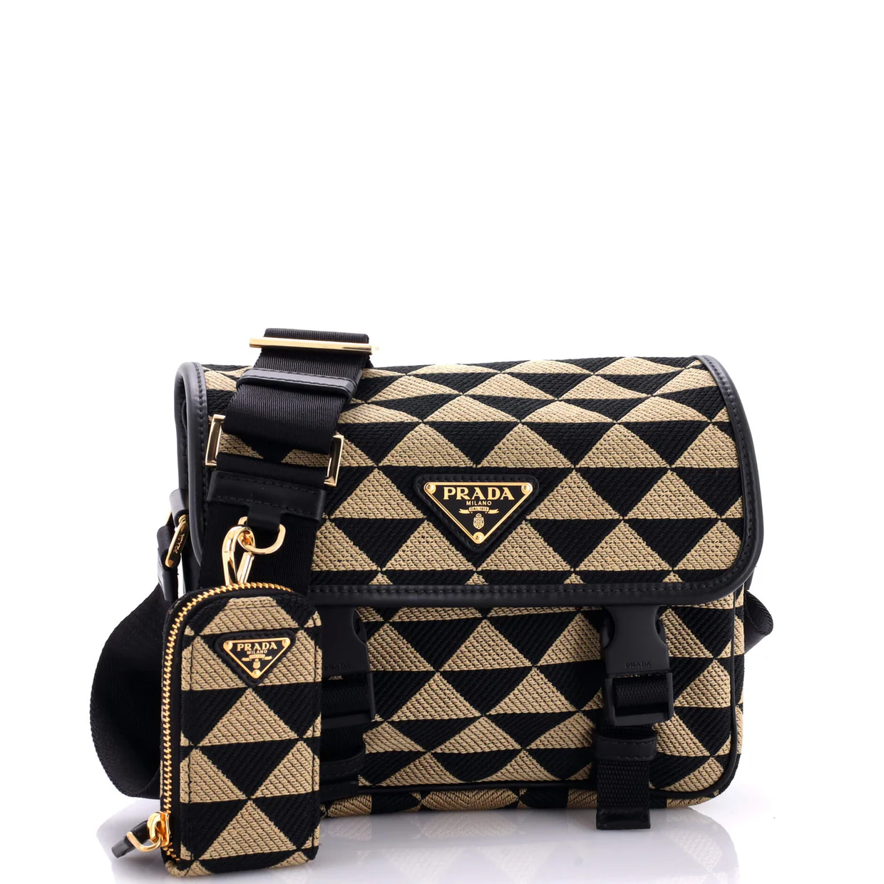 Symbole Flap Zip Messenger Jacquard Small - Deep Luxury
