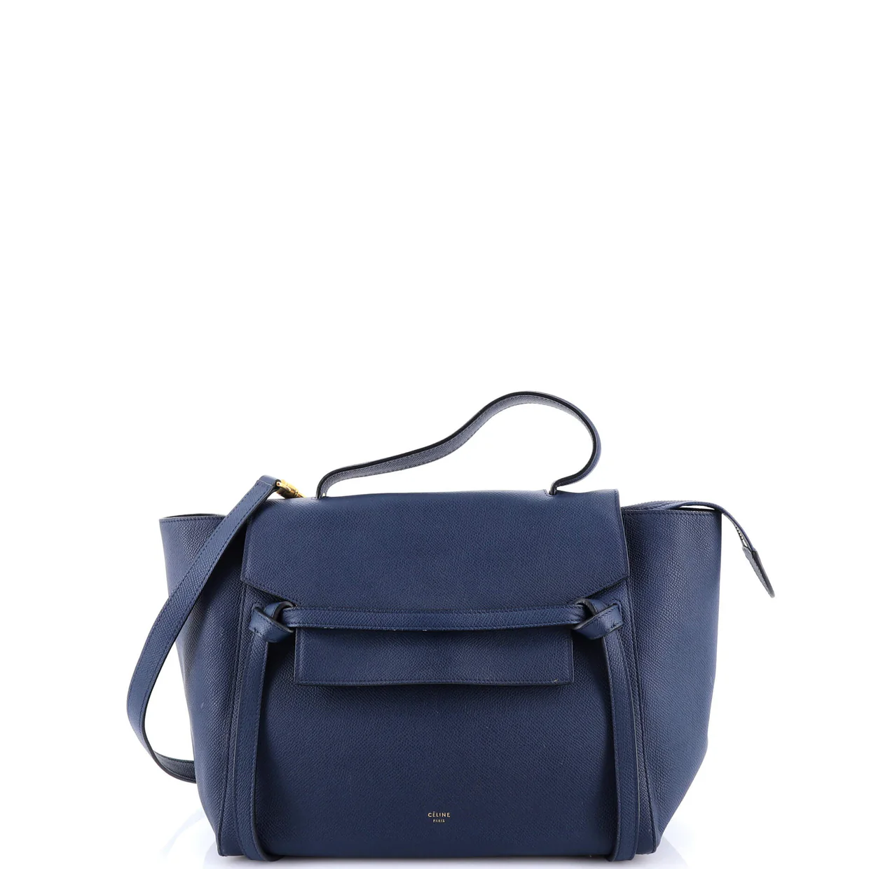 Belt Bag Textured Leather Mini - Deep Luxury