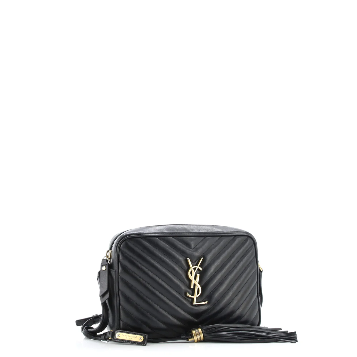 Lou Camera Bag Matelasse Chevron Leather Small - Deep Luxury