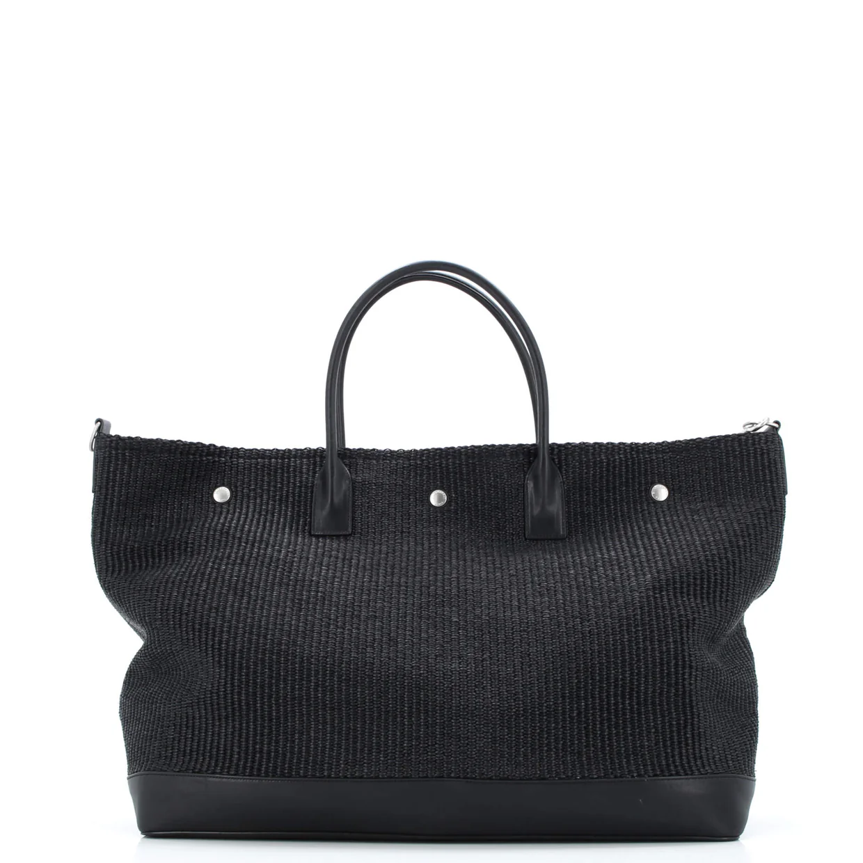 Rive Gauche Shopper Tote Raffia Large - Deep Luxury