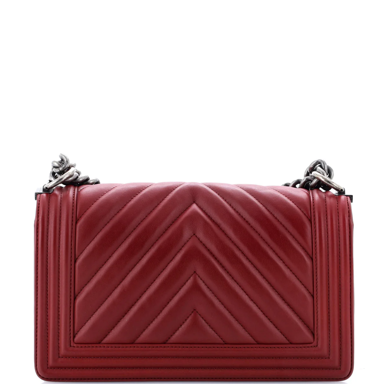 Boy Flap Bag Chevron Lambskin Old Medium - Deep Luxury