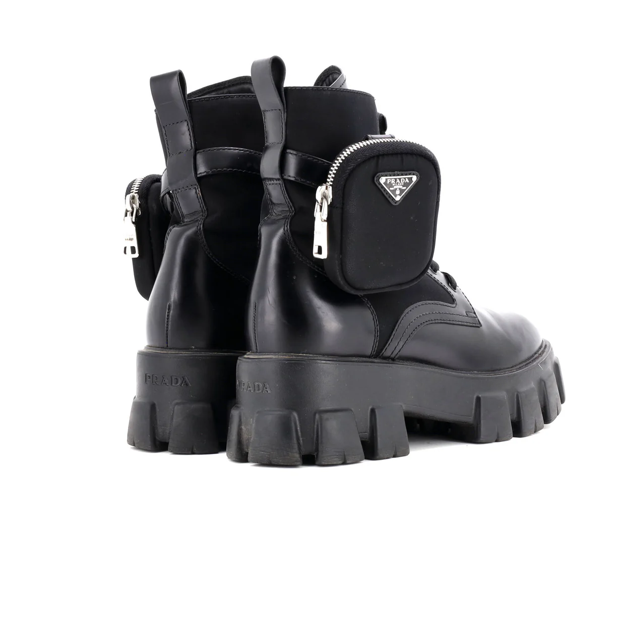 Monolith Combat Boots Leather and Nylon - Deep Luxury