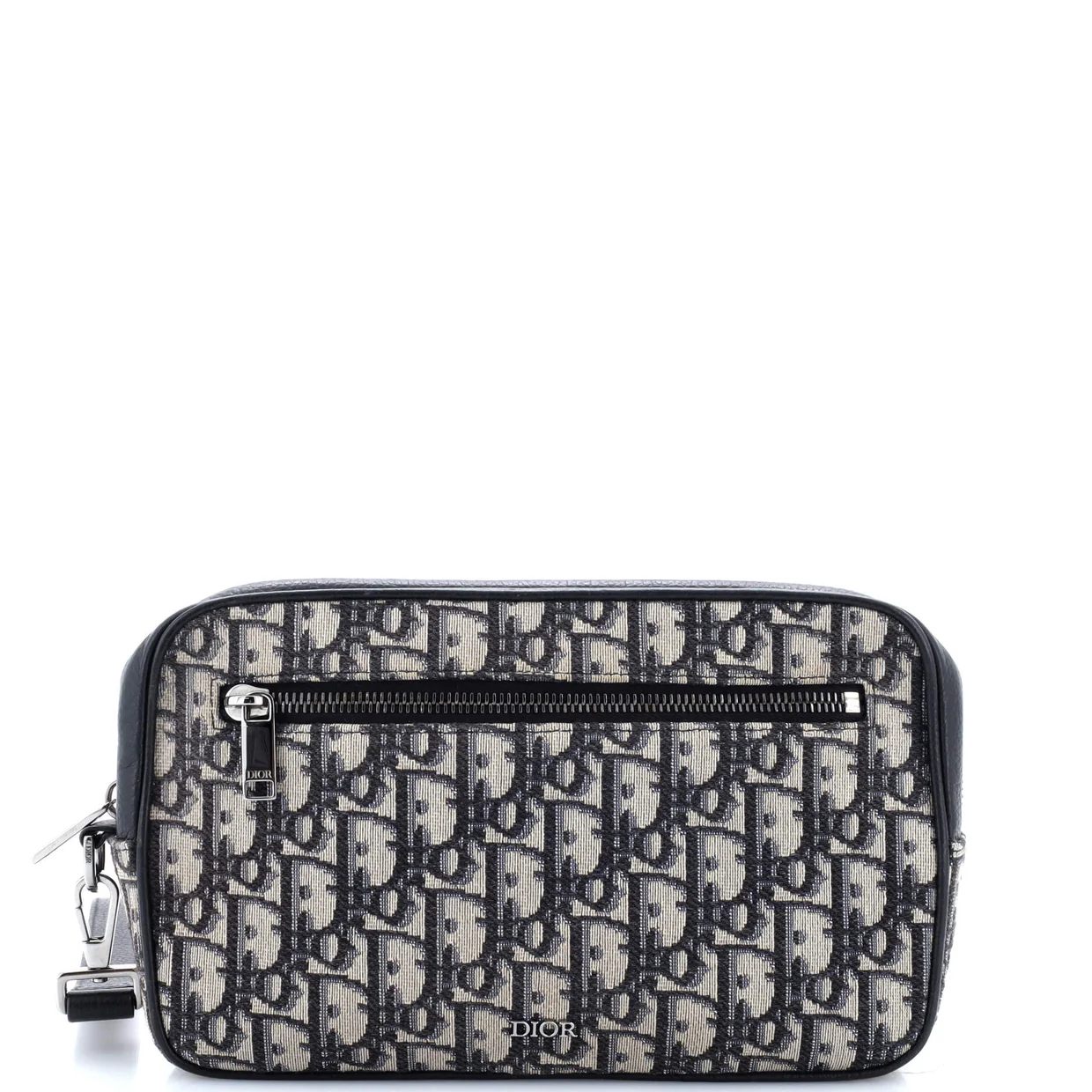 Toiletry Wristlet Pouch Oblique Canvas - Deep Luxury